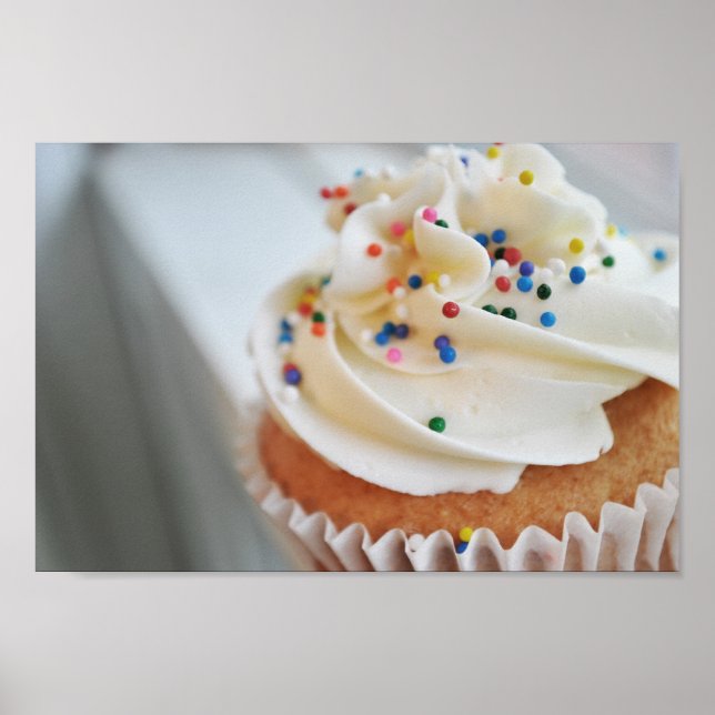 Vanilla Cupcake  Photograph llll Print (Front)
