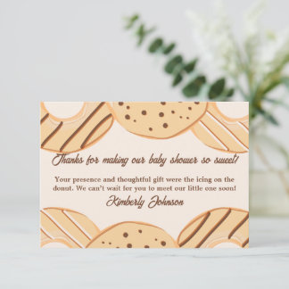 Vanilla Doughnut Delight Thank You Card