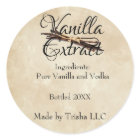 Vanilla Extract Custom Label