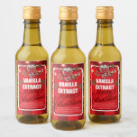 Vanilla Extract Favour Christmas Party Personalize Wine Label<br><div class="desc">Cookies and Cocoa Christmas Party design. Matching products can be found in Cookies and Cocoa Christmas Party collection.</div>