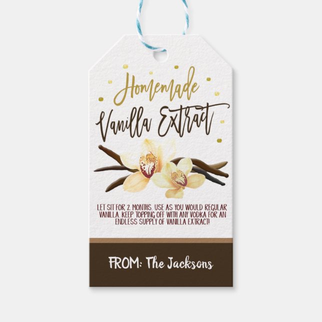 Vanilla Extract Gift Tag (Front)