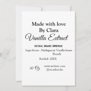 Vanilla extract homemade add ingredients weight de invitation