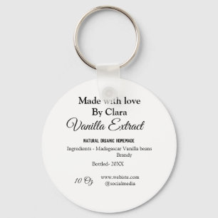 Vanilla extract homemade add ingredients weight de keychain