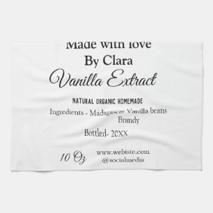 Vanilla extract homemade add ingredients weight de kitchen towel