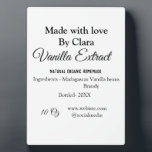 Vanilla extract homemade add ingredients weight de plaque<br><div class="desc">Design</div>