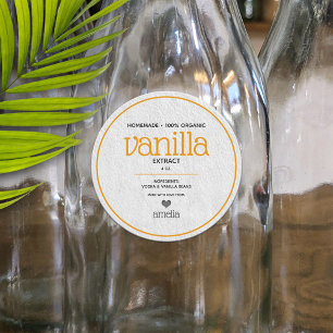 Vanilla Extract Personalized Bottling Label