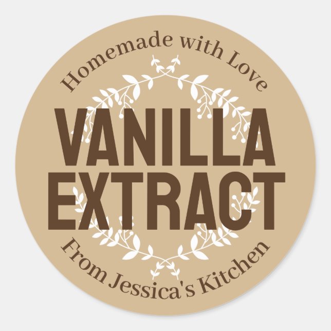 Vanilla Extract Sticker VE035_01rdv1 (Front)