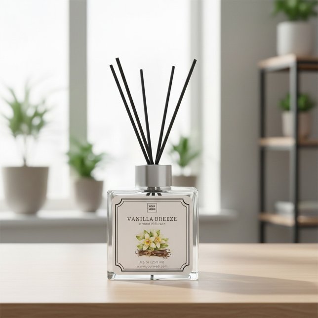 Vanilla Floral Aroma Diffuser Label (Creator Uploaded)