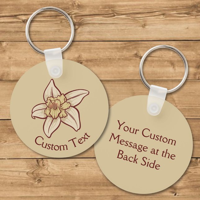 Vanilla Flower Icon Keychain (Creator Uploaded)