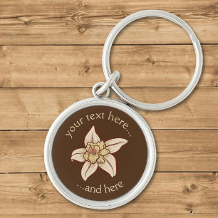 Vanilla Flower Icon Keychain