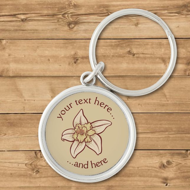 Vanilla Flower Icon Keychain (Creator Uploaded)