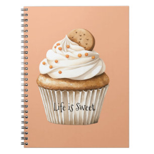 Vanilla Frosting Cupcake Notebook