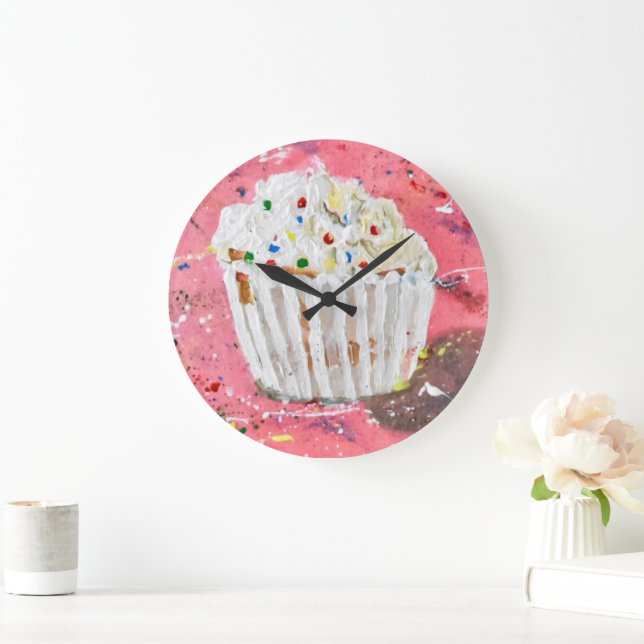 Vanilla Frosting Large Clock (Home)