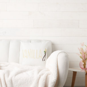 Vanilla graphic throw pillow