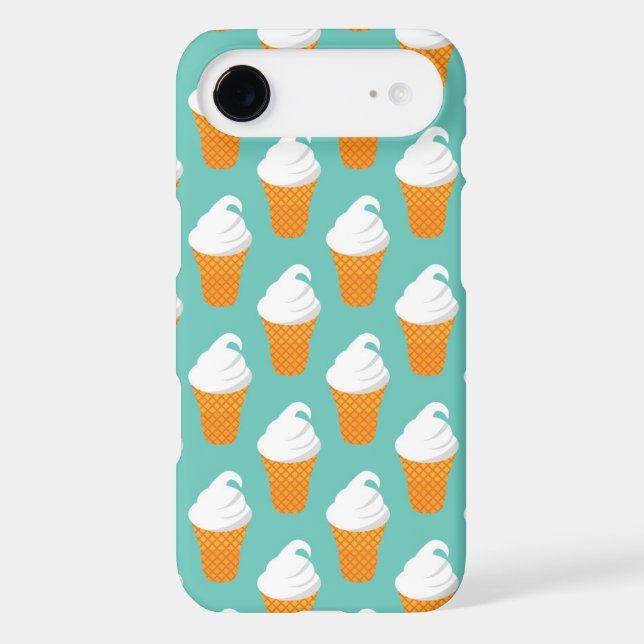 Vanilla Ice Cream Cone Pattern Case-Mate iPhone Case (Back)