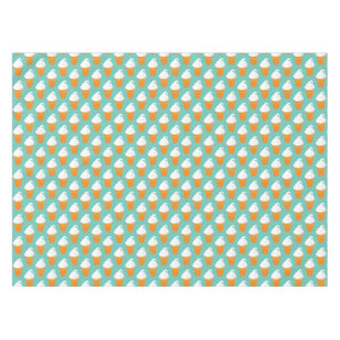 Vanilla Ice Cream Cone Pattern Tablecloth