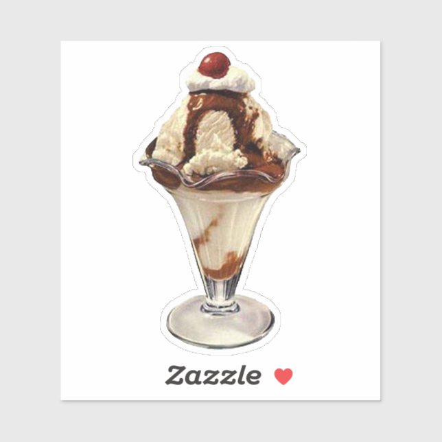 Vanilla Ice Cream Sundae (Sheet)