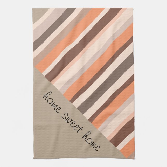 Vanilla Melon  Stripes Kitchen Towel (Vertical)