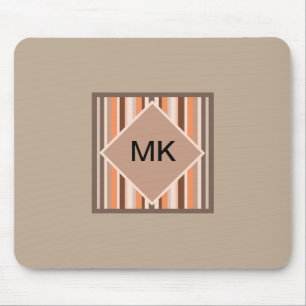 Vanilla Melon Stripes Mouse Pad