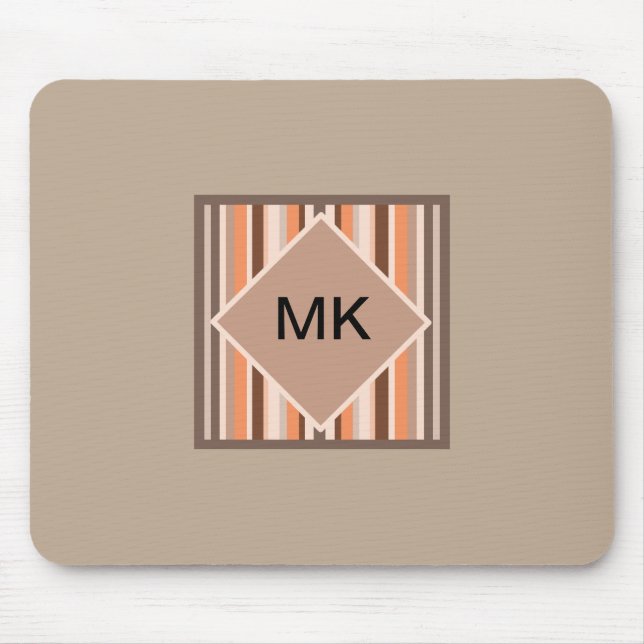 Vanilla Melon  Stripes Mouse Pad (Front)