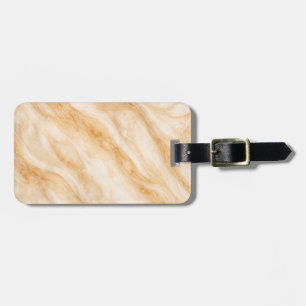 Vanilla Milkshake Marble Texture Luggage Tag