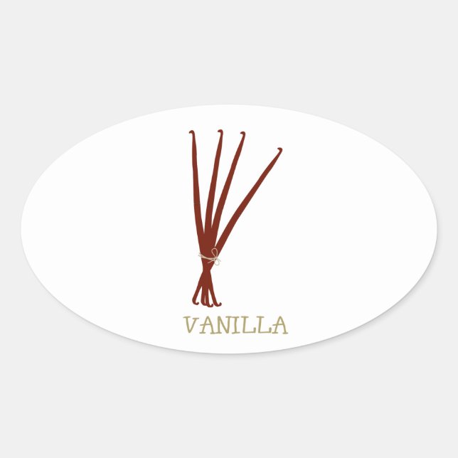 vanilla oval sticker (Front)