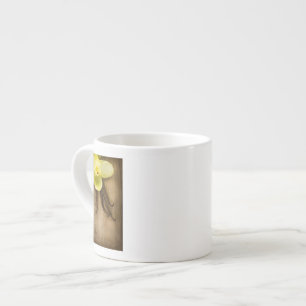 Vanilla Pods and Flower over Wooden Background Espresso Cup