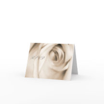 vanilla rose  RSVP card