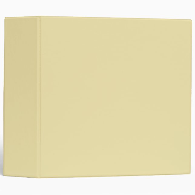 Vanilla Solid Colour | Trendy Colour  Binder (Front/Spine)