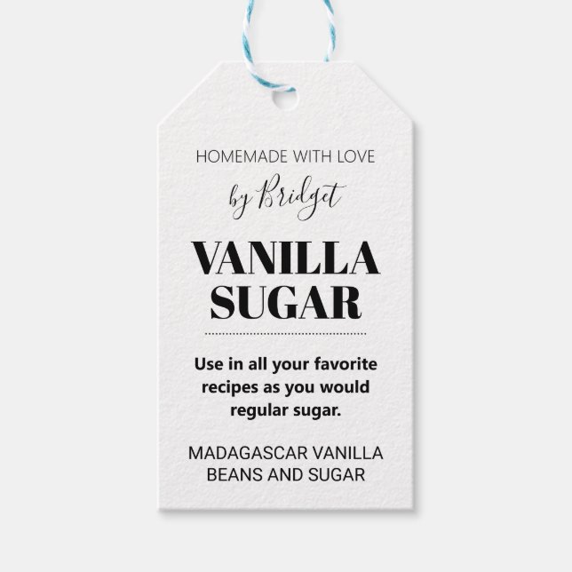 Vanilla Sugar Gift Tag 001 (Front)