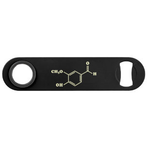 Vanilla Vanillin Molecular Chemical Formula Bar Key