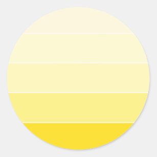 Vanilla Yellow Colour Harmony Blank Modern Elegant Classic Round Sticker