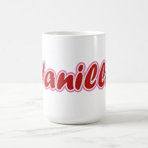 Vanille rose Lettrant Mug