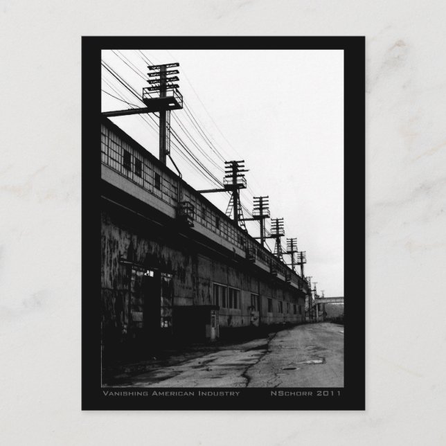 Vanishing American Industry Urban Industrial Print Postcard (Front)