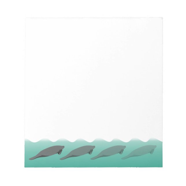 Vanishing Manatees notepad - customizable (Front)