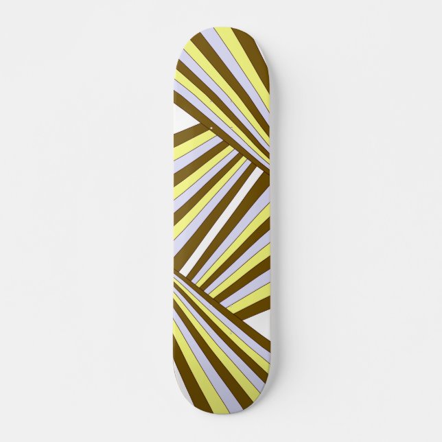 Vanishing Stripes Skateboard (Front)
