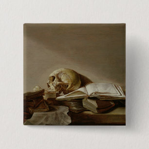 Vanitas 2 inch square button