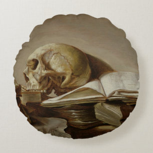 Vanitas 2 round pillow