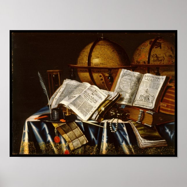 "Vanitas" Still Life - Adam Bernaert (1665) Poster (Front)
