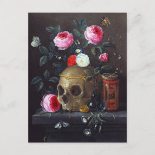 Vanitas Still Life, Jan van Kessel the Elder Postcard