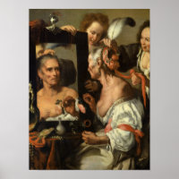 Vanitas, The Old Coquette by Bernardo Strozzi