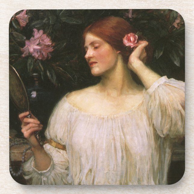 Vanity by John William Waterhouse Coaster (Front)