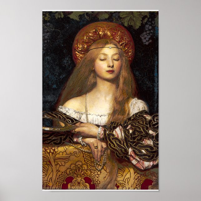 Vanity Pre-Raphaelite woman poster (Front)