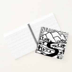 VANLIFE Desert Mountains Road Trip Notebook