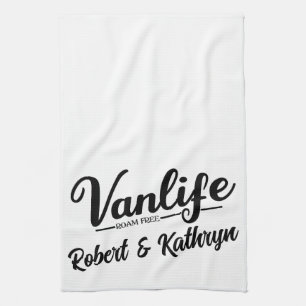"VanLife" Personalized Kitchen Towel
