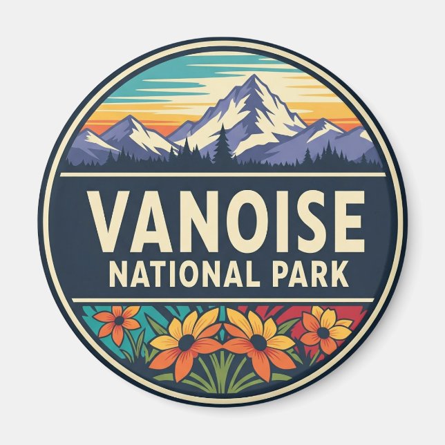 Vanoise National Park France Travel Magnet (Front)