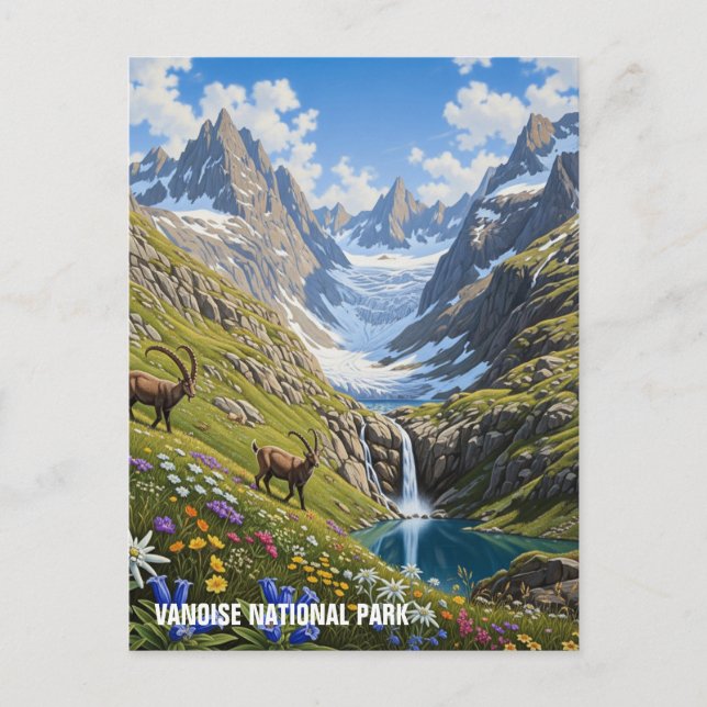 Vanoise National Park France Travel Postcard (Front)