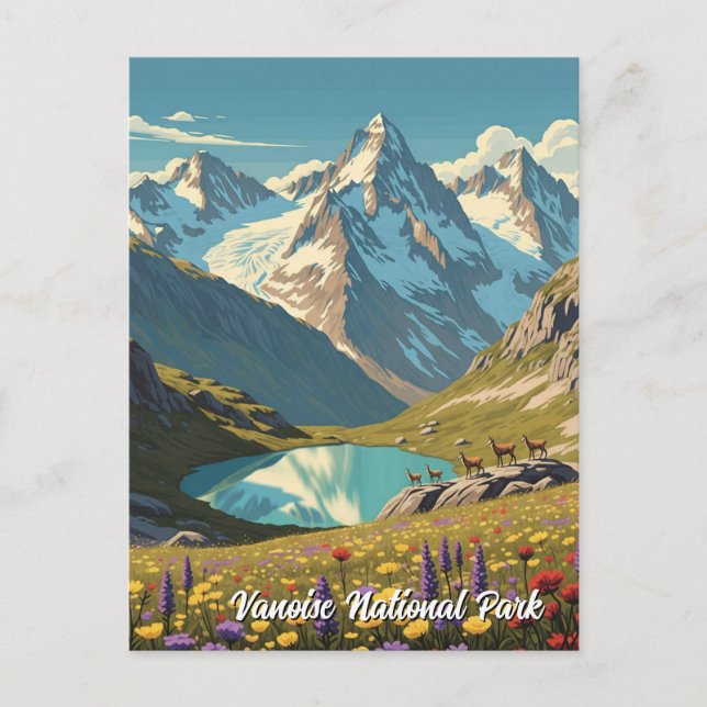 Vanoise National Park France Travel Postcard (Front)