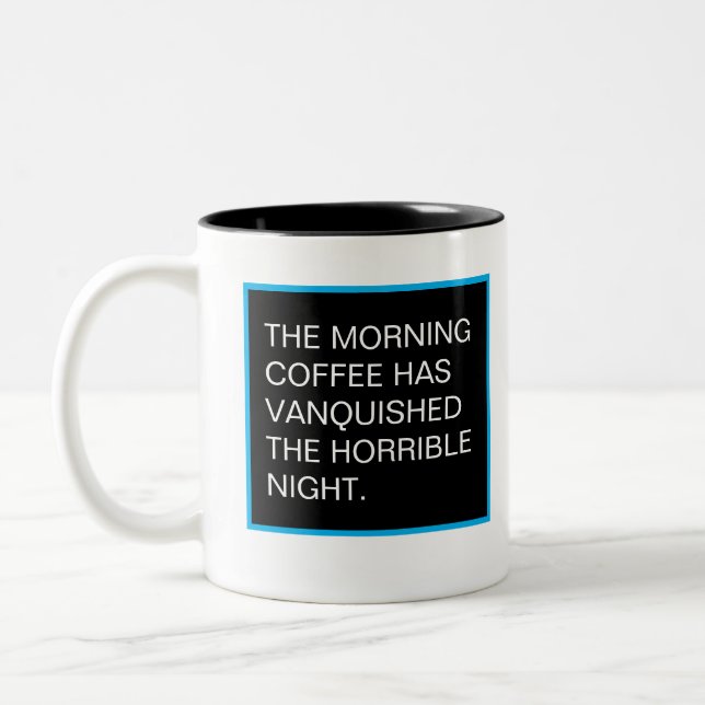 Vanquish the Night Two-Tone Coffee Mug (Left)