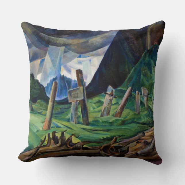 Vanquished, 1930 by Emily Carr Throw Pillow (Front)